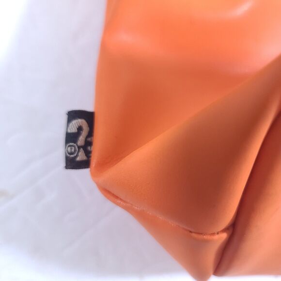 Guess Vintage Y2k Drawstring Closure Crossbady Bucket bag womans Orange Purse - Picture 5 of 15